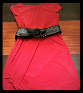 ABS Full Length Red Dress